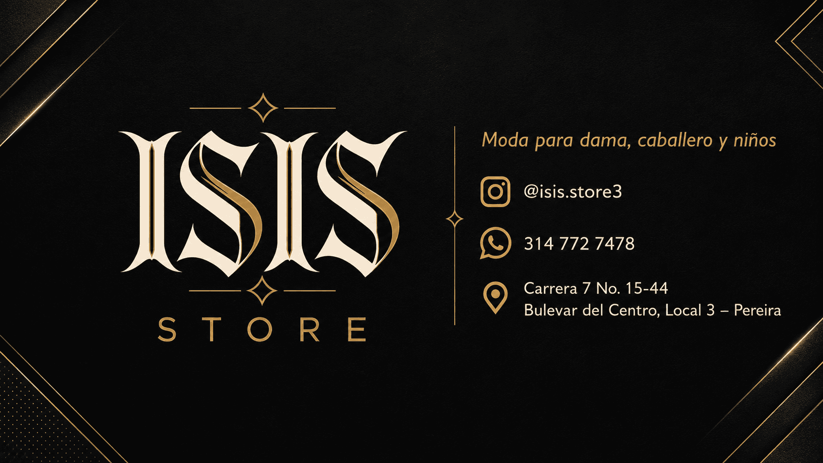 Portada de Isis Store