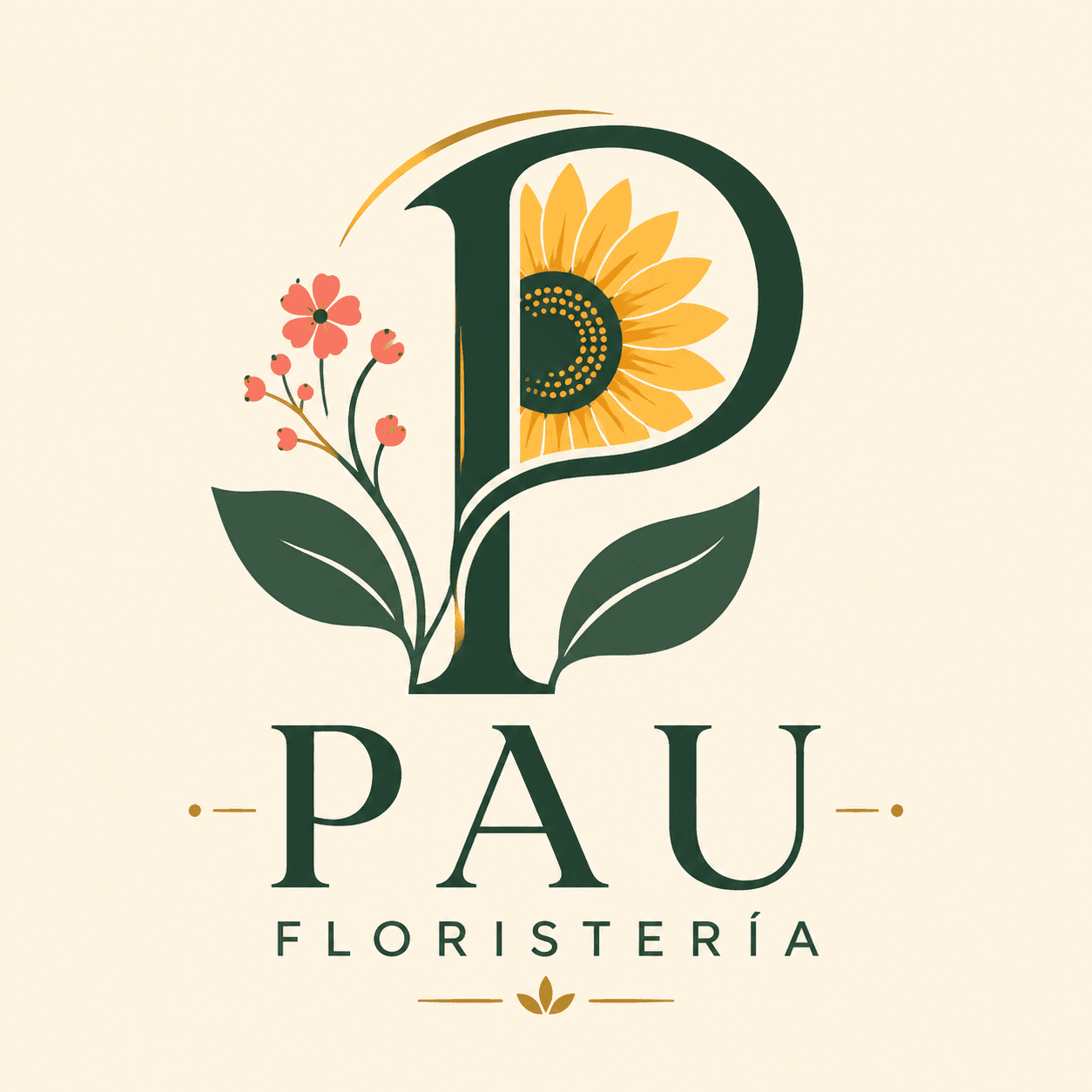 Logo de Paula Andrea Floristería